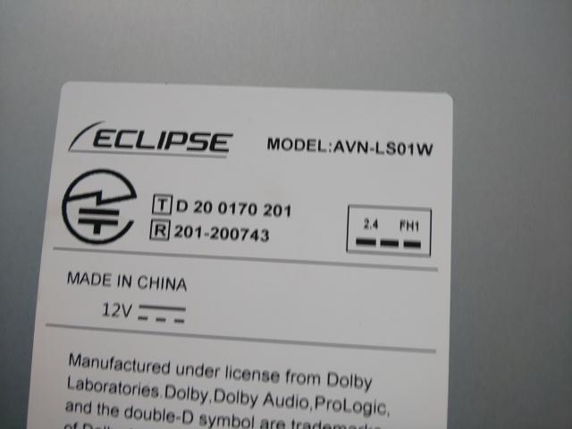 ECLIPSE AVN-LS01W取付