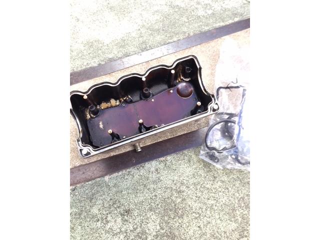 スバル サンバー クラッシック KV3 車検 オイル漏れ修理 タペット調整
