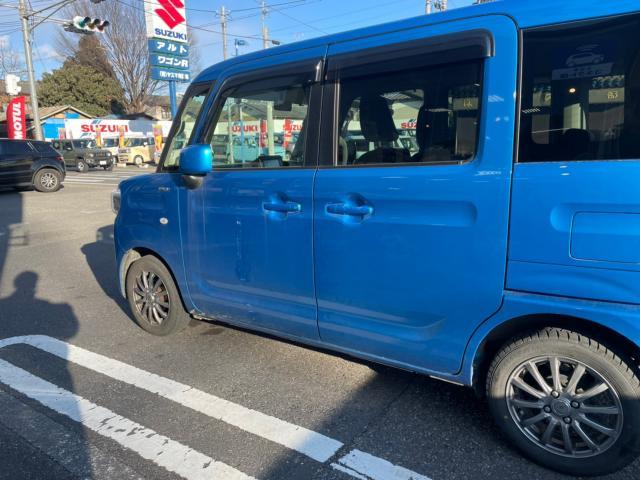 鈑金塗装　スズキ　スペーシア　ドア　傷　へこみ修理　塗装　事故　群馬　館林　ヤスマ自動車