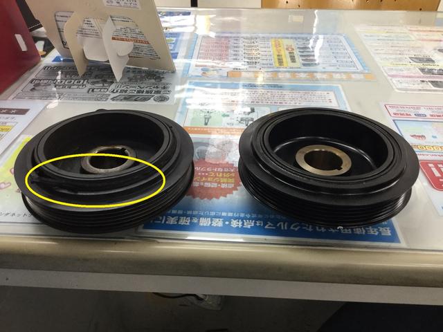 奈良市　W様　ガイア　クランクプーリー交換