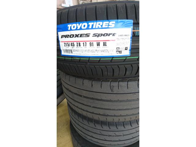 タイヤ交換　アコード　ユーロＲ　ＣＬ７　215/45Ｒ17