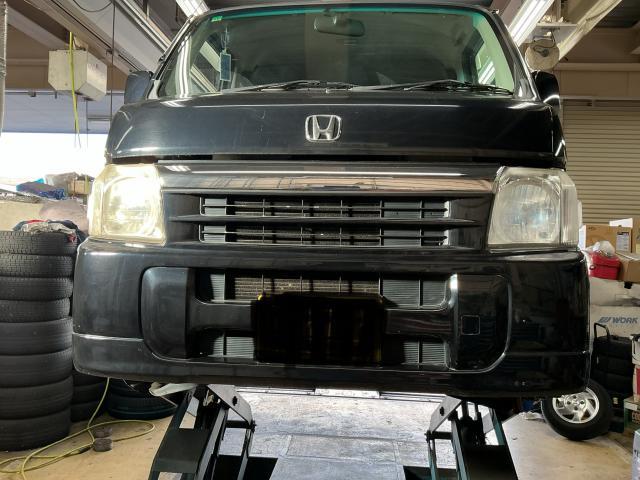 ホンダ　バモス　車検 タイロッドエンドブーツ交換　奈良市　大和郡山市　磯城郡　生駒郡　生駒市　木津川市