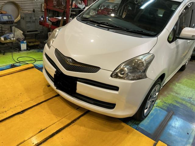 トヨタ　ラクティス　車検 奈良市　大和郡山市　生駒市　生駒郡　磯城郡　木津川市