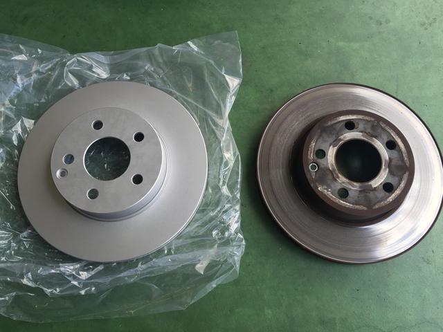 ベンツ C200 コンプレッサーワゴン ブレーキローター交換