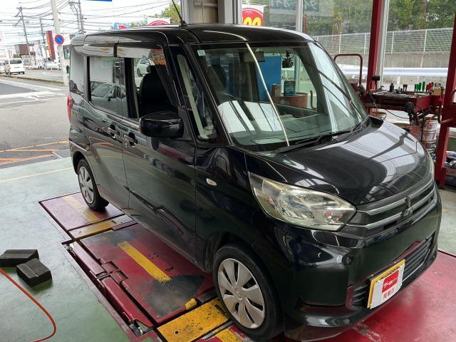 三菱　ｅＫスペース　サスペンション・足回り修理・整備  ドライブシャフトブーツ交換　奈良県　橿原市　大和高田市　香芝市　桜井市　天理市　御所市　磯城郡