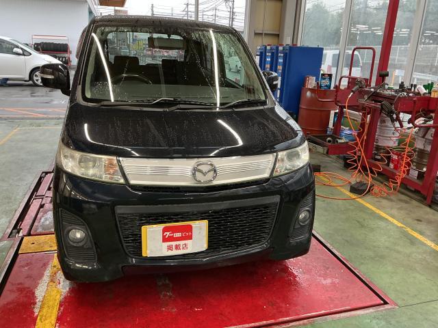 マツダ　ＡＺワゴンカスタムスタイル　サスペンション・足回り修理・整備  走行中異音　奈良県　橿原市　大和高田市　桜井市　天理市　香芝市　磯城郡