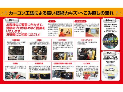 「カーコン工法」採用でバンパー最短半日