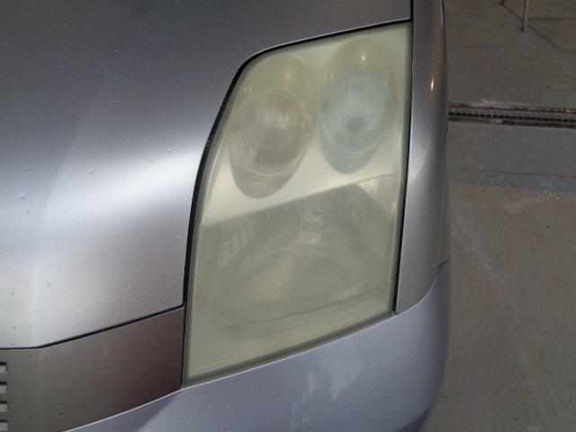 ホンダ　モビリオ　意外と知らない？　光量不足で車検に通らない。解消方法はこちら！　
施工した後のヘッドライト見比べてみて！　ヘッドライトコーティング　郡山市