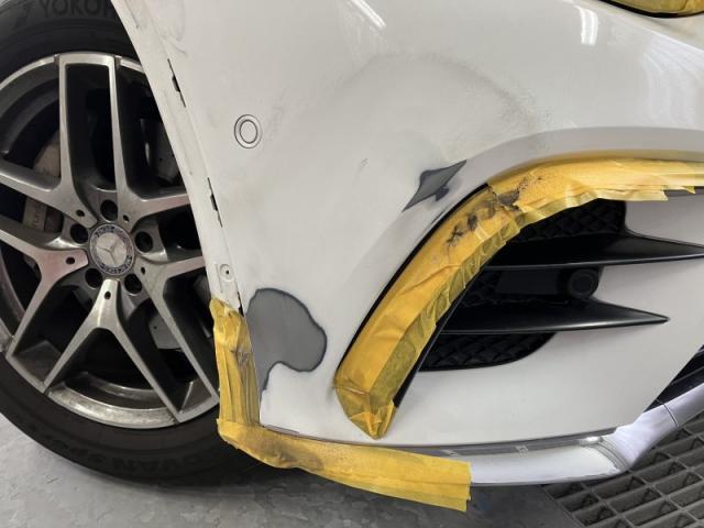 メルセデス・ベンツ　ＧＬＳ　輸入車のバンパーキズ・へこみ直し　郡山市板金塗装