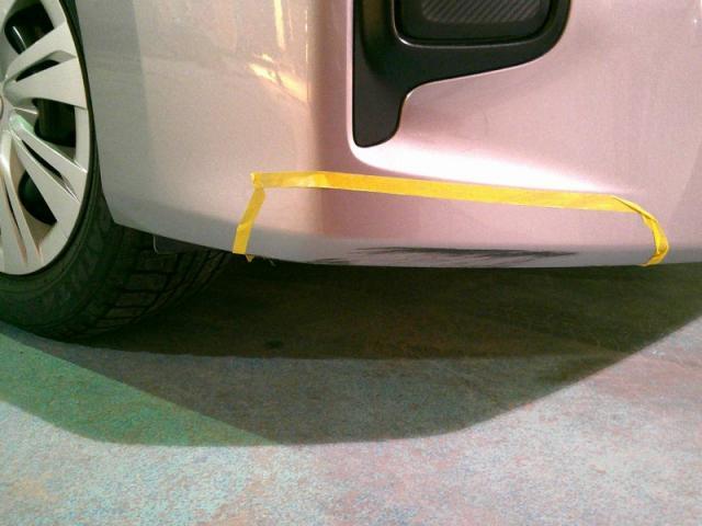 トヨタ　ノア　最短1日仕上げ！　バンパーキズ・へこみ直し　郡山市板金塗装専門店