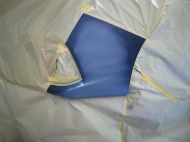 スバル　インプレッサ　バンパーキズ・へこみ直し　半日修理郡山市