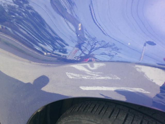 トヨタ　ヤリス　前タイヤ上（フェンダー）キズ・へこみ直し　郡山市板金塗装
