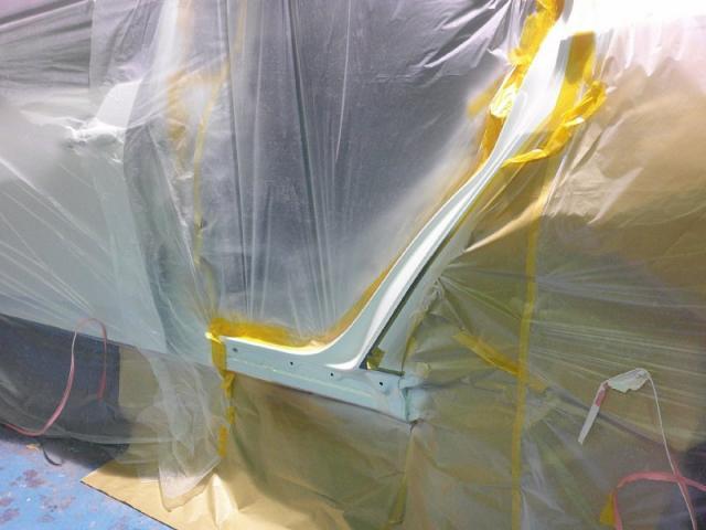 トヨタ　プリウス　保険修理　リヤドア交換他キズ・へこみ直し　郡山市