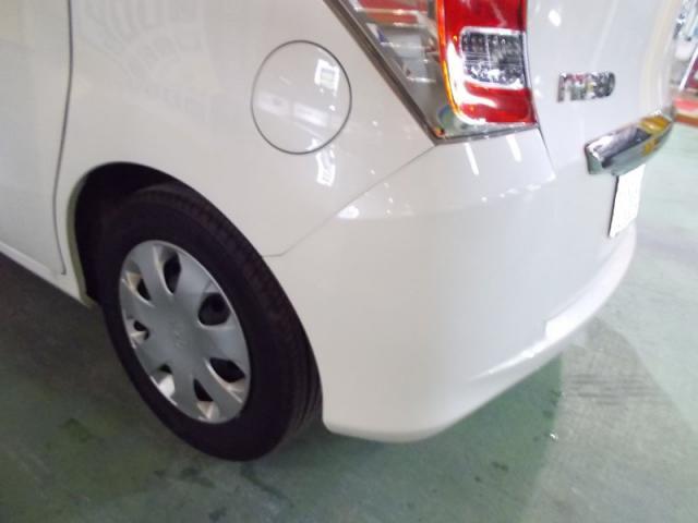 ホンダ　フリード　バンパーと後ろタイヤ上（クォーター）キズ・へこみ直し　郡山市カーコン工法