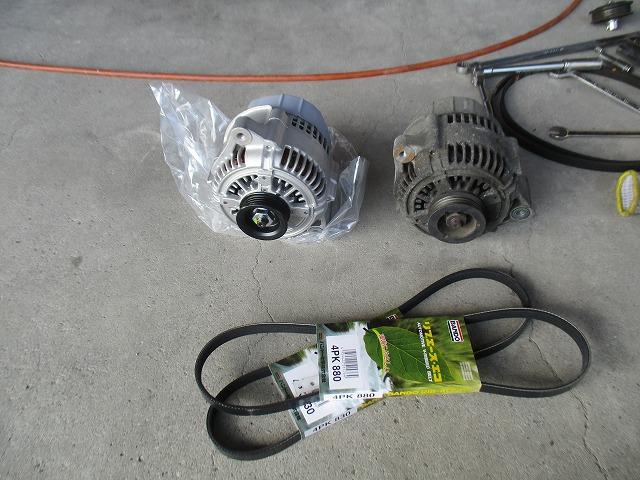 SW20 MR2 オルタネーター交換 ベルト交換 プーリー交換 栃木県 SW20 MR2 オルタネーター交換 ベルト交換 プーリー交換 栃木県