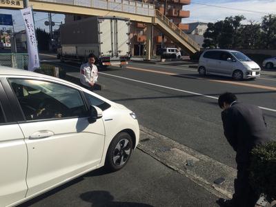 お出迎え・お見送り徹底しています。