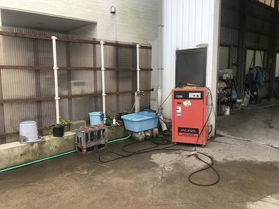 高圧スチーム洗浄機完備。