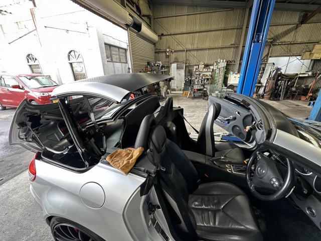 R171　ベンツSLK　バリオルーフロックシリンダー交換