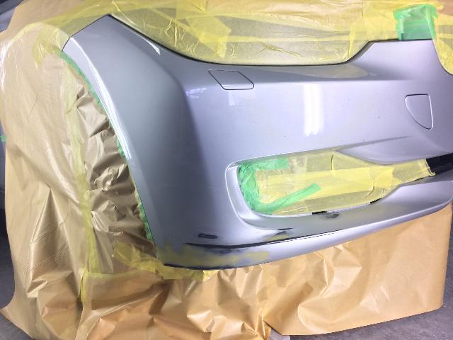 BMW 320d バンパー キズ 修理 坂出市 板金 塗装