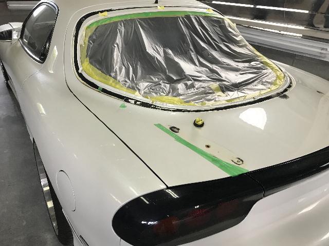 RX-7 FD3S トランク リアハッチ 腐食 錆び 修理 鈑金 塗装 丸亀 香川