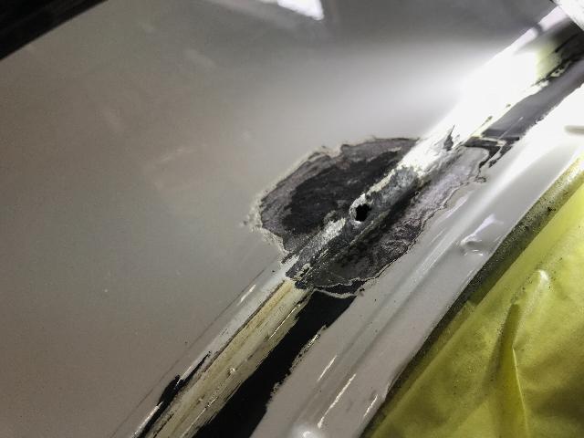 RX-7 FD3S トランク リアハッチ 腐食 錆び 修理 鈑金 塗装 丸亀 香川