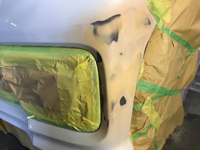 スペーシア カスタム MK53S バンパー キズ 修理 鈑金 塗装 丸亀 香川