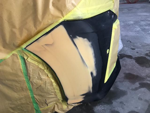 ヴェルファイア AGH30W バックドア ヘコミ バンパー 変形 キズ 修理 鈑金 塗装 多度津 香川