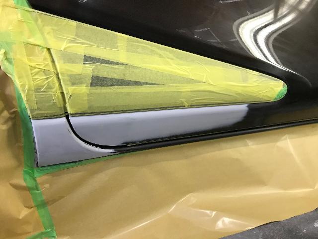 トヨタ　シエンタ　NSP170G スライドドア　ロッカーパネル　サイド　ステップ　ヘコミ　キズ  修理　鈑金　塗装　善通寺　丸亀　香川