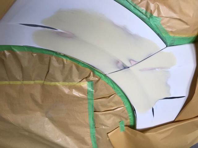 ホンダ　インスパイア　CP3 フェンダー　バンパー　キズ  ヘコミ　修理　鈑金　塗装　丸亀　高松　香川