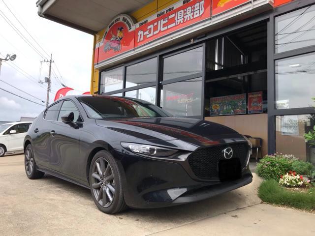 マツダ　マツダ3 MAZDA3 BP5P ファストバック　ドア　フェンダー　ヘコミ　キズ  修理　鈑金　塗装　丸亀　坂出　高松　香川