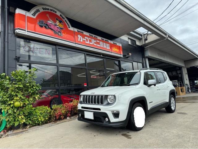 輸入車 JEEP ジープ レネゲード BU13 バンパー ヘコミ キズ 修理 交換 鈑金 塗装 事故 保険 高松 丸亀 坂出 善通寺 三豊 まんのう 香川