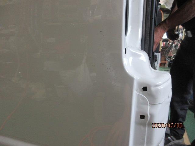 ハイエース　バックパネル　クウォーター
Ｒフェンダー修理　フレーム修正　H31年　ＧＤＨ206　福島市　板金塗装

