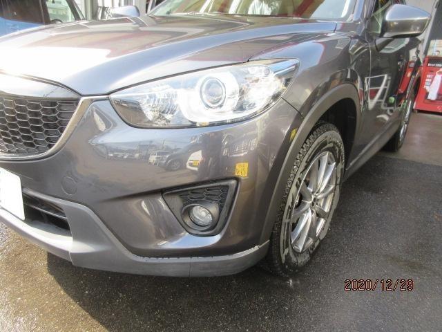 マツダ　ＣＸ－５　フロントバンパー補修　塗装　傷修理
福島市　自動車　鈑金塗装　板金塗装　傷凹み　キズ　ヘコミ　リペア　点検  安い　おすすめ