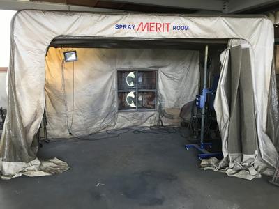 塗装ブース完備