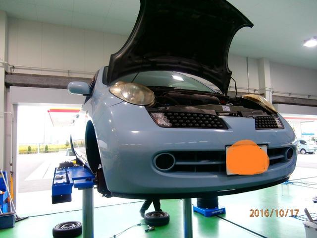 ニッサン：マーチの車検です。