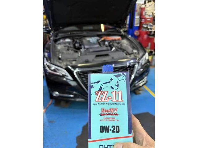 トヨタ　クラウンハイブリッド　6ヶ月点検　エンジンオイル　ＺＺ１１　交換　整備　修理　整備工場　修理工場　車検　点検　任意保険　茨城　龍ヶ崎　取手　牛久　つくば　つくば　ＮＵＴＥＣ