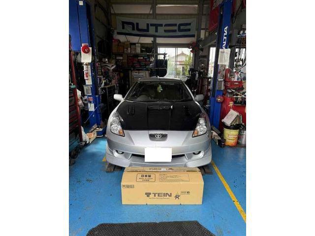 トヨタ　セリカ　お持込車高調　取付　リヤスタビリンクロット　フォグランプバルブ　交換　整備　修理　車検　点検　任意保険　茨城　龍ヶ崎　取手　牛久　つくば　つくば　ＮＵＴＥＣ