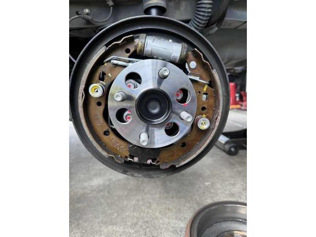 トヨタ カローラフィールダー 車検整備 エンジンオイル&エレメント マフラ-音 うるさい リヤハブベアリング うなり音 交換 整備 修理 車検 点検 任意保険 茨城 龍ヶ崎 取手 牛久 つくば つくば NUTEC