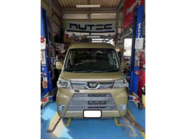 ダイハツ ハイゼットデッキバン 車検整備 エンジンオイル NUTEC ZZ01 ロアボ-ルジョイントブ-ツ エアコンフィルタ- 交換 整備 修理 車検 点検 任意保険 茨城 龍ヶ崎 取手 牛久 つくば つくば NUT整備