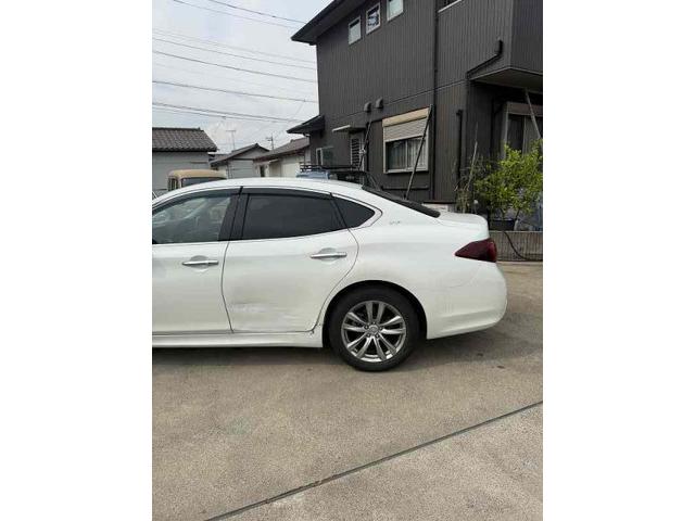 日産 フーガ キズ・へこみ直し 左リヤドア リヤクォ-タ- リヤバンパ- 中古部品 交換 整備 修理 車検 点検 任意保険 茨城 龍ヶ崎 取手 牛久 つくば つくば NUTEC