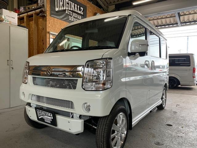 スズキ エブリイ DA17W カスタム 中古車販売 車検 整備 鈑金 塗装 事故修理 代車あり キズヘコミ カスタム デントリペア 水戸市 ひたちなか市 茨城町