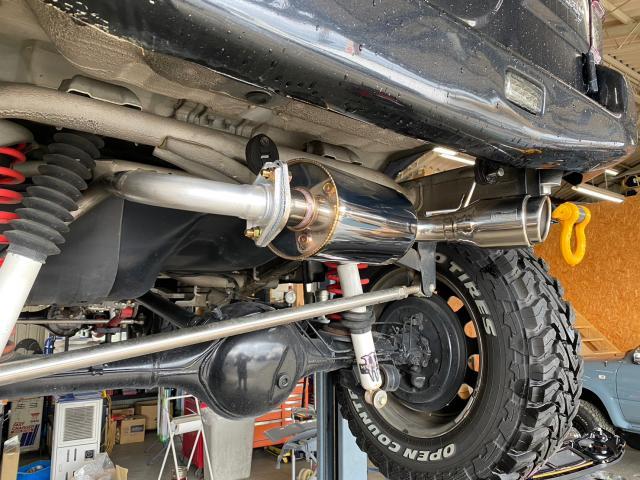 スズキ JB23 ジムニー マフラー交換 中古車販売 車検 整備 鈑金 スズキ JB23 ジムニー マフラー交換 中古車販売 車検 整備 鈑金