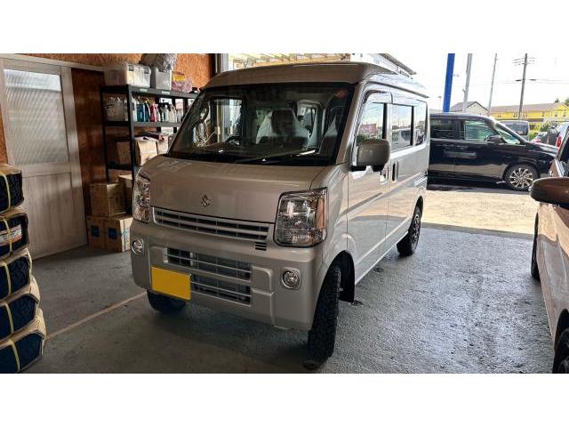 スズキ　エブリイ　外装品・エアロパーツ取付 中古車販売 車検 整備 鈑金 塗装 事故修理 キズヘコミ カスタム デントリペア 水戸 ひたちなか 茨城町 小美玉 笠間 大洗 石岡 那珂 城里町 東海村 鉾田 鹿嶋 神栖