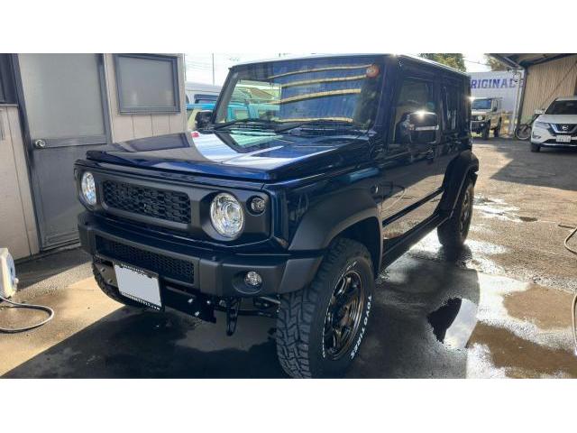 スズキ　ジムニーノマド　外装品・エアロパーツ取付 中古車販売 車検 整備 鈑金 塗装 事故修理 キズヘコミ カスタム デントリペア 水戸 ひたちなか 茨城町 小美玉 笠間 大洗 石岡 那珂 城里町 東海村 鉾田 鹿嶋 神栖