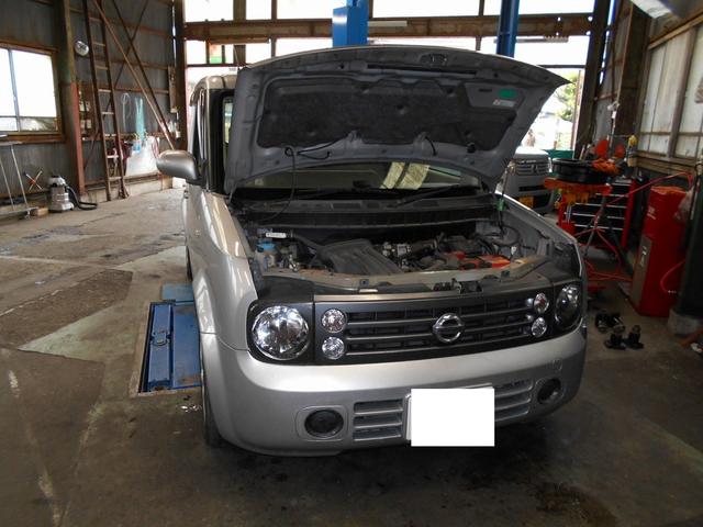 守谷　車検　修理　板金　長妻ホンダ　キューブ