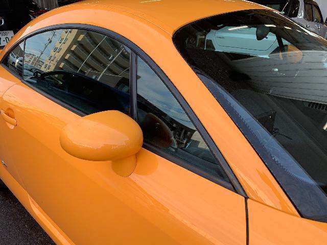 アウディ　TT クーペ　グリル塗装、外板修理塗装、ヘッドライトポリッシュ&蒸着コーティング　福井市よりご入庫