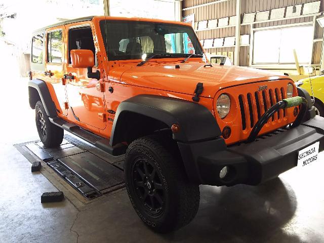 クライスラー Jeep ラングラーアンリミテッド タイヤ交換 三田市 神戸市北区 能勢町 猪名川町 篠山市 車検 修理 鈑金 取付は島田モータースまで グーネットピット