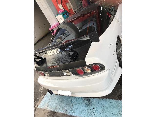 180sx 板金 ボンネット ウイング 取り付け