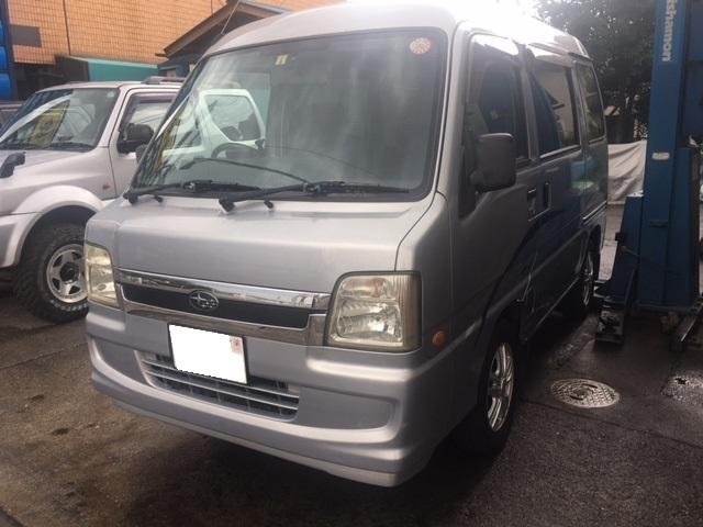 スバル　サンバー　車検を実施！！千葉県白井市周辺の車検の事なら吾妻モータースにお任せ下さい！車検見積もり大歓迎！修理・整備もお任せを！！