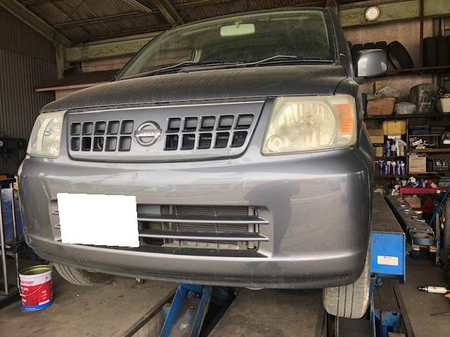 日産　　オッティ　　リアハブベアリング交換